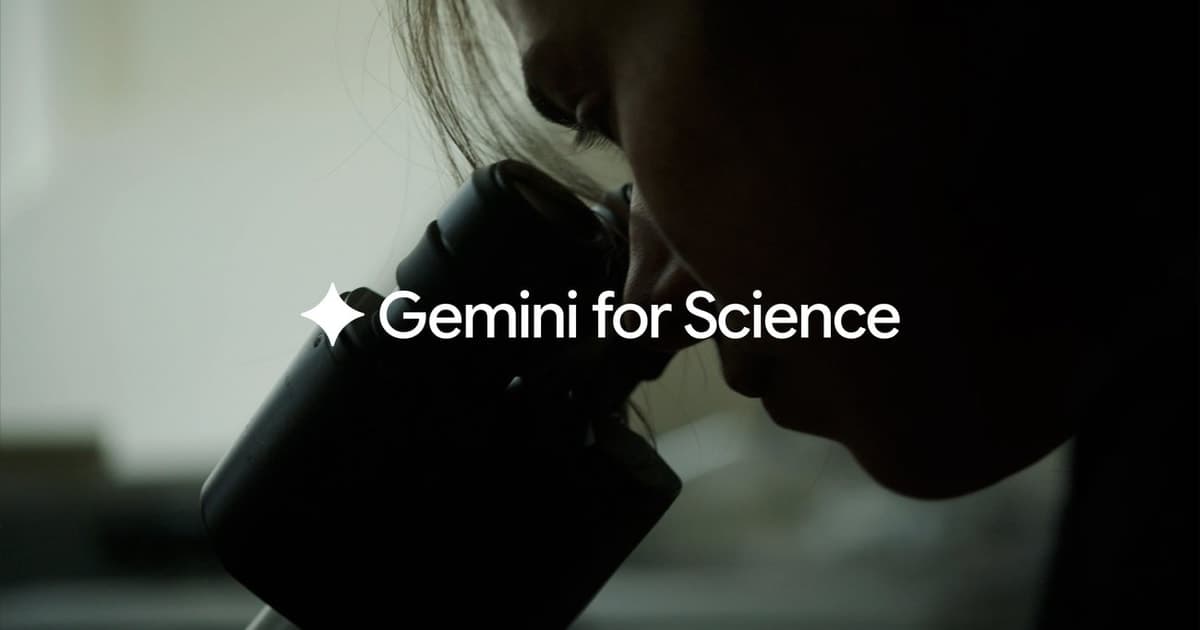 تصویر رسمی Google Research برای Gemini for Science؛ سه آزمایش برای کوتاهتر کردن مسیر کشف علمی