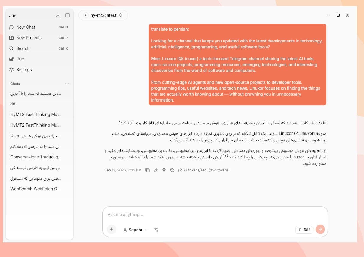 این ابزارو امروز نصب کردم برای اجرا کردن مدل های لوکاله واقعا بی دردسر بود و یه مزیت خوبی که داره اینه میتونی تمام مدل ه