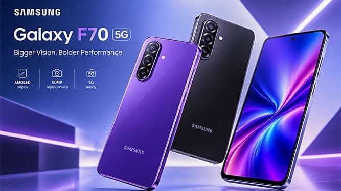📲سامسونگ Galaxy F70 5G را معرفی کرد؛ گوشی اقتصادی با نمایشگر 120 هرتز و قیمت 210 دلار 🔻سامسونگ بالاخره از گوشی میان